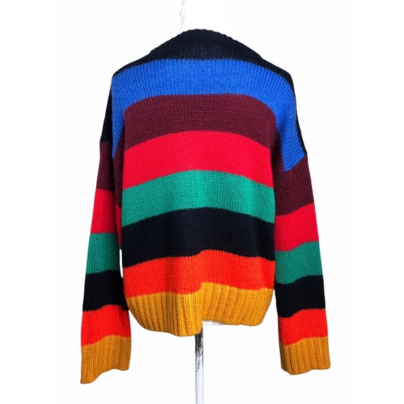 Urban Outfitters Sweater Bobby Rainbow Striped - Picture 4 of 9